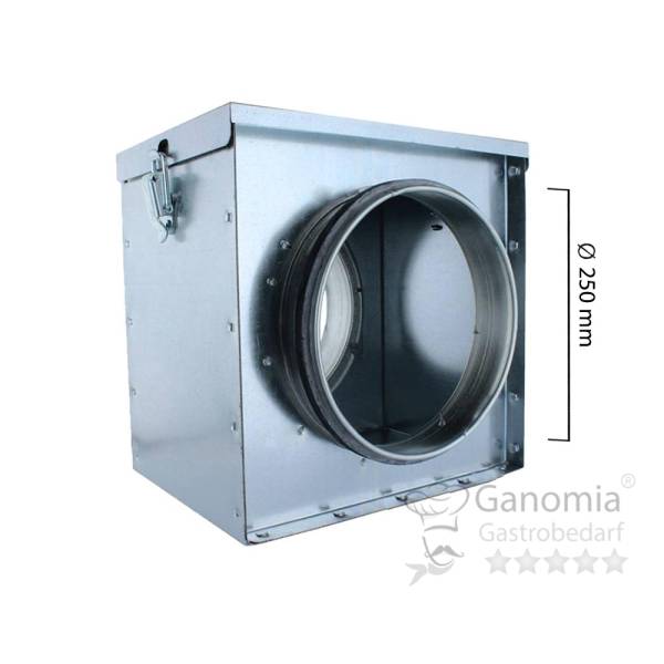 Luftfilterbox für Rohrsysteme mit 250 mm Durchmesser 