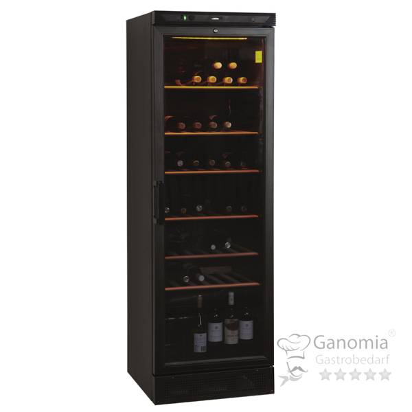 Weinkühlschrank Kapazität für 118 Flaschen Schwarz